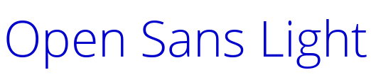 Open Sans Light font