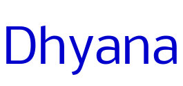 Dhyana font