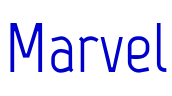 Marvel font