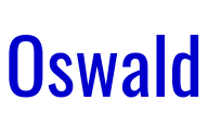 Oswald font