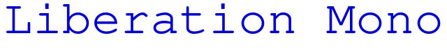 Liberation Mono font