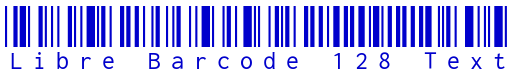 Libre Barcode 128 Text font